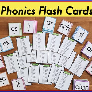 Phonetik Karteikarten | Phonics Sounds Tabelle | Digramm | Kindergarten Phonics | Alphabetisierung Frühe Lernen | Präfix Suffix | Wörter buchstabieren