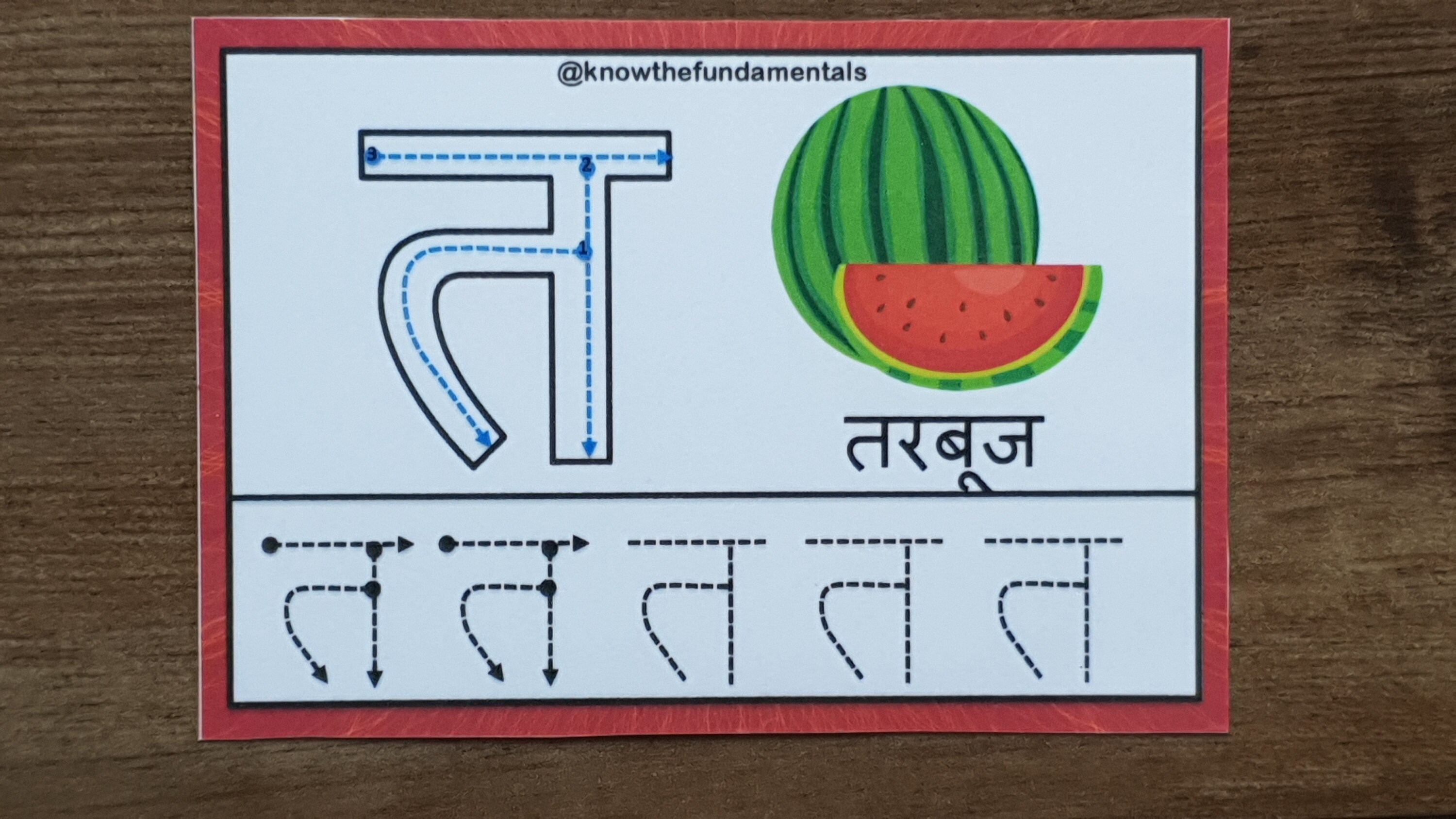 Hindi Alphabet Letter Tracing Flashcards Write and Wipe Hindi Letter ...