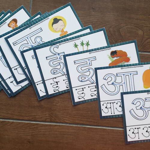 hindi alphabet flashcards hindi letter printables hindi etsy india