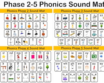 Phonics Sound Mat,Phase 3 Phonics, Phase 2 sound mat, Phonics chart, phase 4 phonics, phase 5 sound mat, Phonics Flashcards, Phonics Sound