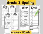 Grade 3 spelling words Year 3 English Worksheet 3rd Grade Morning Work Homeschool Curriculum Printable - Sight Words Included