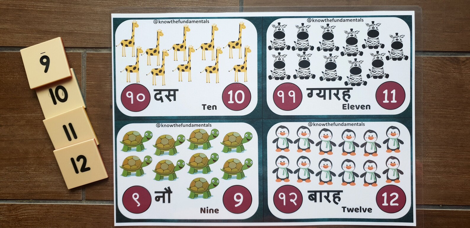Hindi Numbers 1 To 20 Hindi Counting Numbers 1 20 Flashcards Hindi 