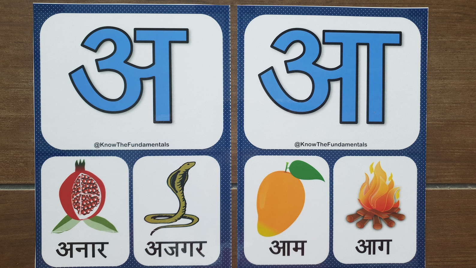 Hindi Swarmala Letters Hindi Flashcard For Kids Flash Etsy Italia
