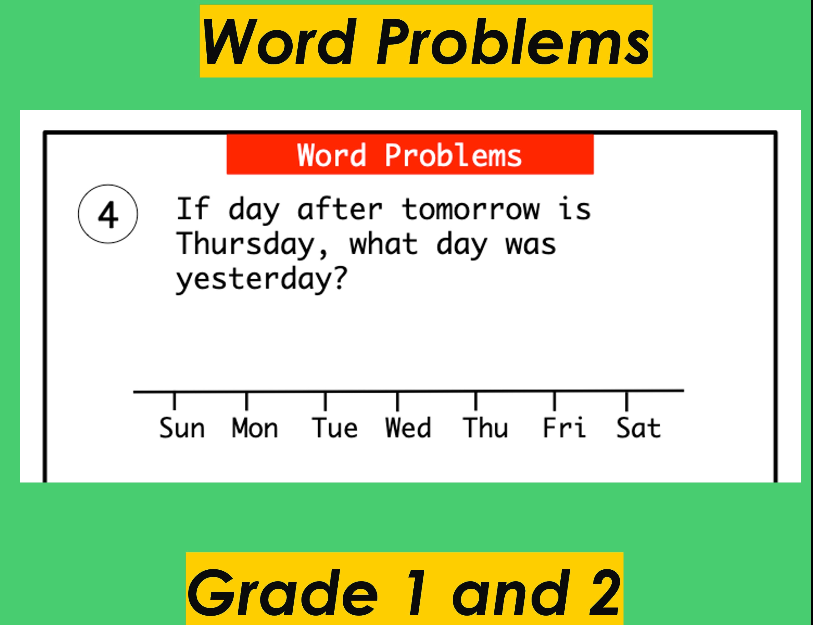 Word problem for grade 1 and grade 2 word problems for class etsy