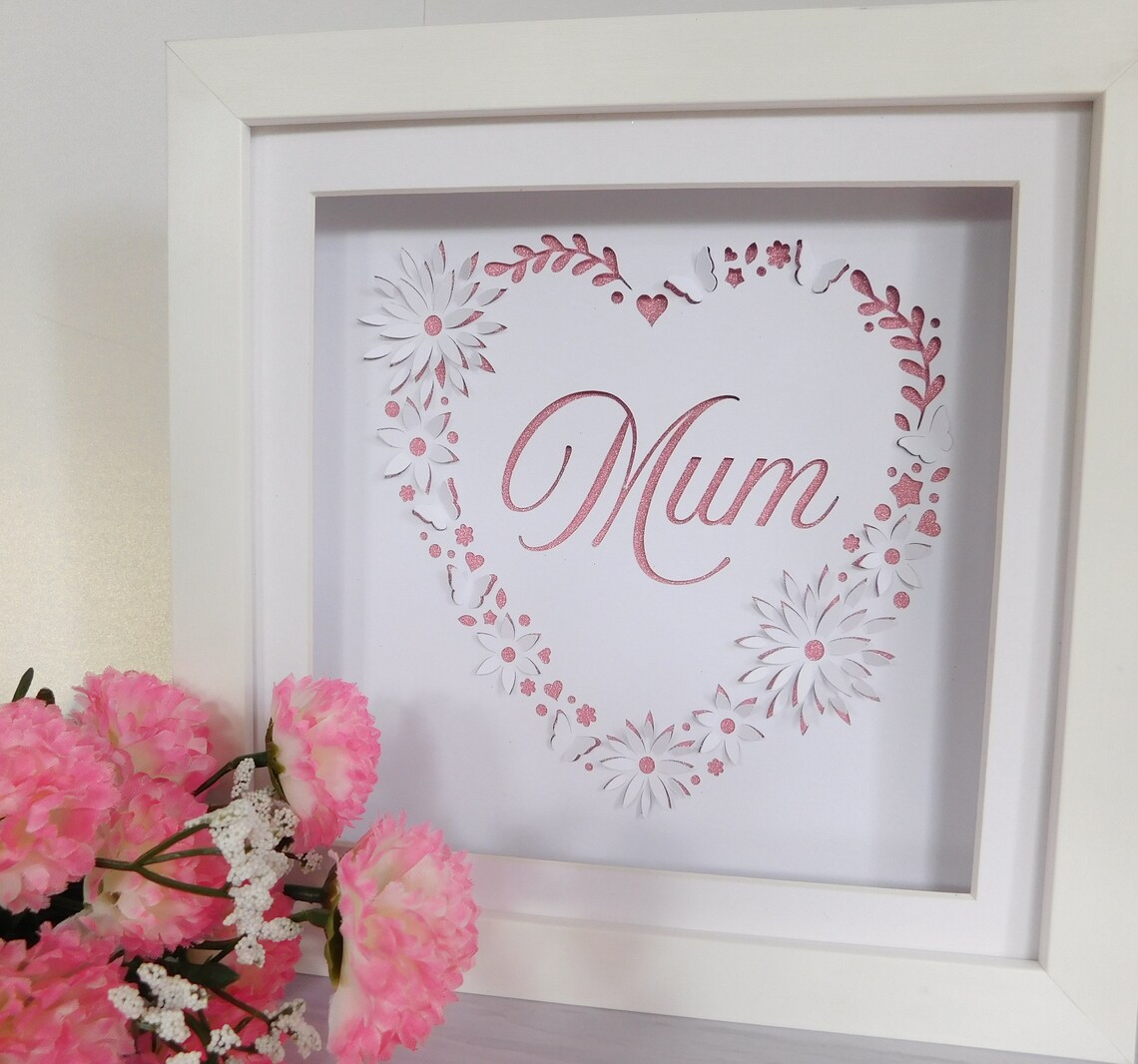 Handmade Pop Up Frame 3D Wall Art Mum Gift Pop Up Frame Etsy