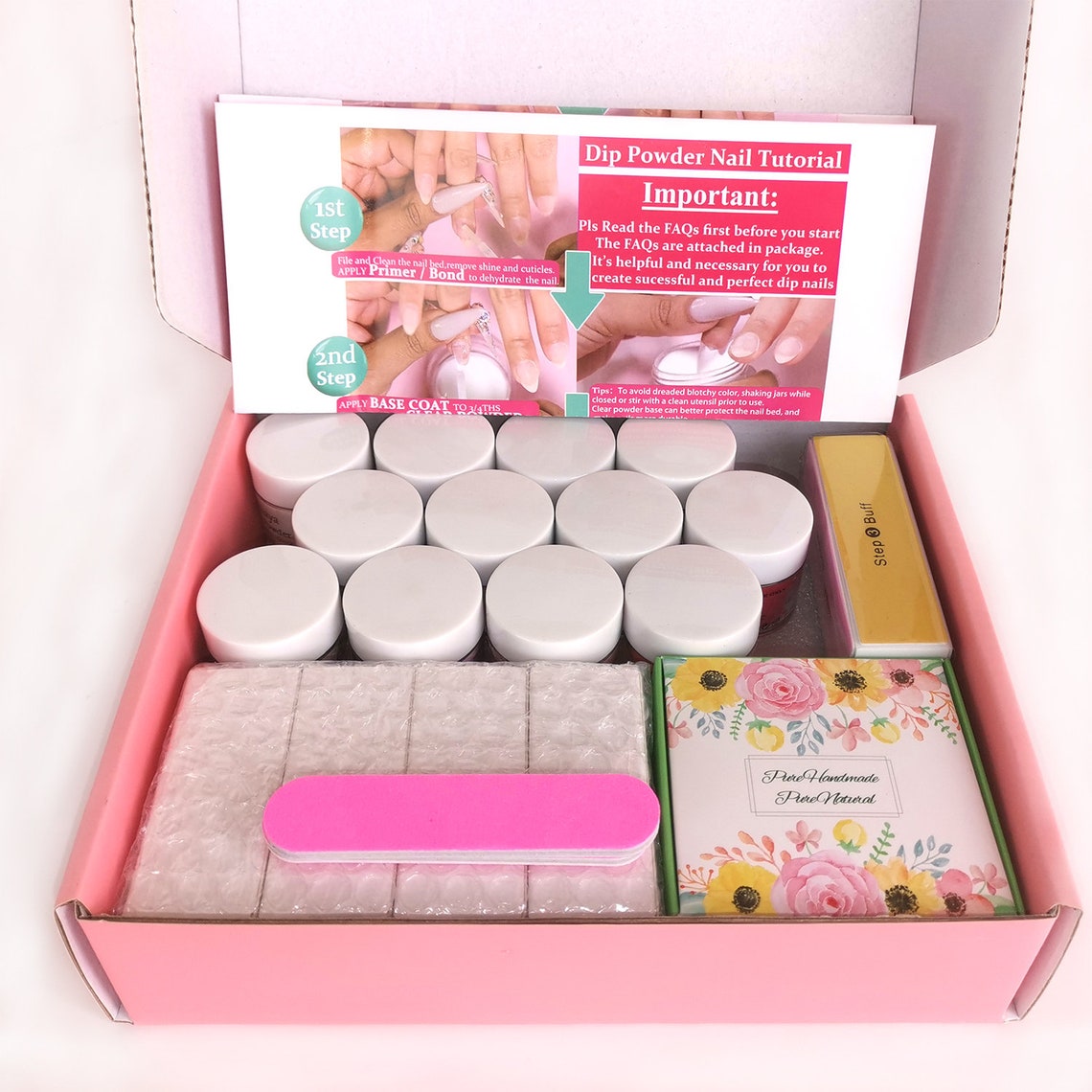 20ml x 12 Colors Dip Powder Nail Kit Complete Set for Starter Etsy