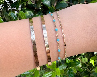 Permanent Blank Bangles Gold Filled Permanent Bangle Sterling Silver Bangle Forever Bangles Hammered Finish Bangle Smooth Finish Bangle