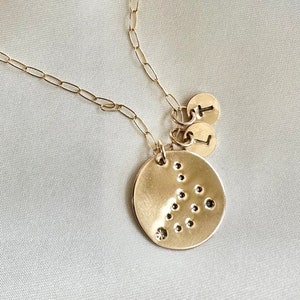 Zodiac Constellation Necklace Zodiac Necklace Personalized Star Map Necklace Astrology Necklace Celestial necklace Galaxy Pendant wife gift