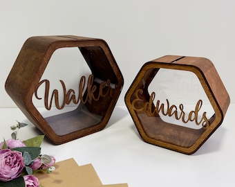 Card Box for Wedding, Personalized Wedding Card Box, Wooden Box, Wedding Decorations, Rustic Wedding Decor, Custom Memory Box, Keepsake Box