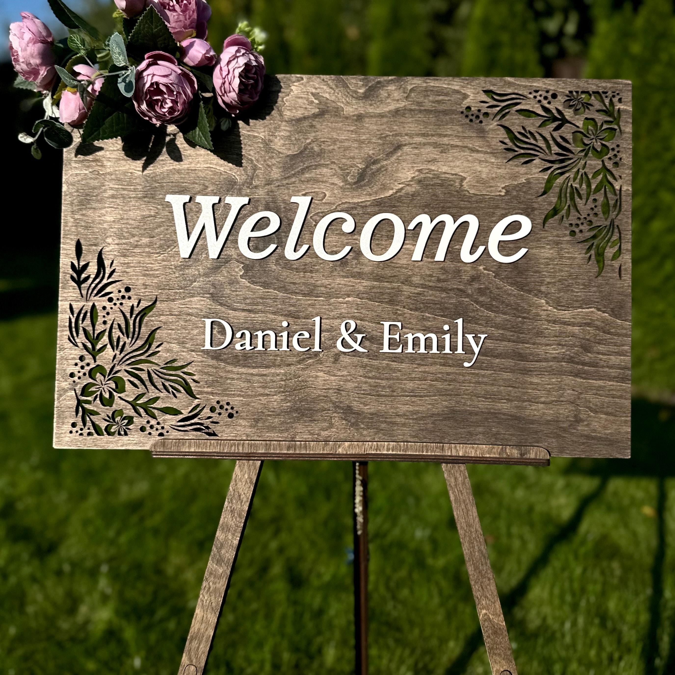  Wedding Wood Easel Stand, Photo Picture Wooden Easel Stand  Backs, Boho Rustic Wedding Decor, Large Wedding Sign Stand, Easel Display  Stand : Handmade Products