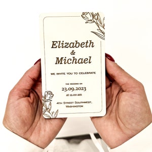 Wedding invitations set, Wooden invitation, , Rustic wooden wedding invites, Personalized wooden invites, custom invitation