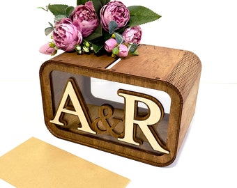 Card Box for Wedding, Wedding Decorations, Keepsake Box, Rustic Wedding Decor, Personalized Wedding Card Box, Custom Memory Box, Wooden Box