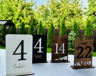 Wedding Table Numbers, Table Numbers, Wooden Table Numbers, Rustic Wedding, Wedding Decor, Wedding Table Signs, Arched Table Numbers