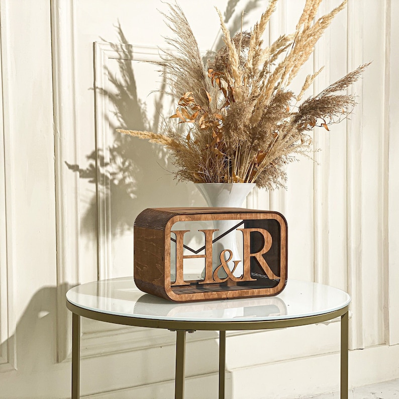 Wedding Money Box Wedding Envelope Box Personalized Wedding Etsy