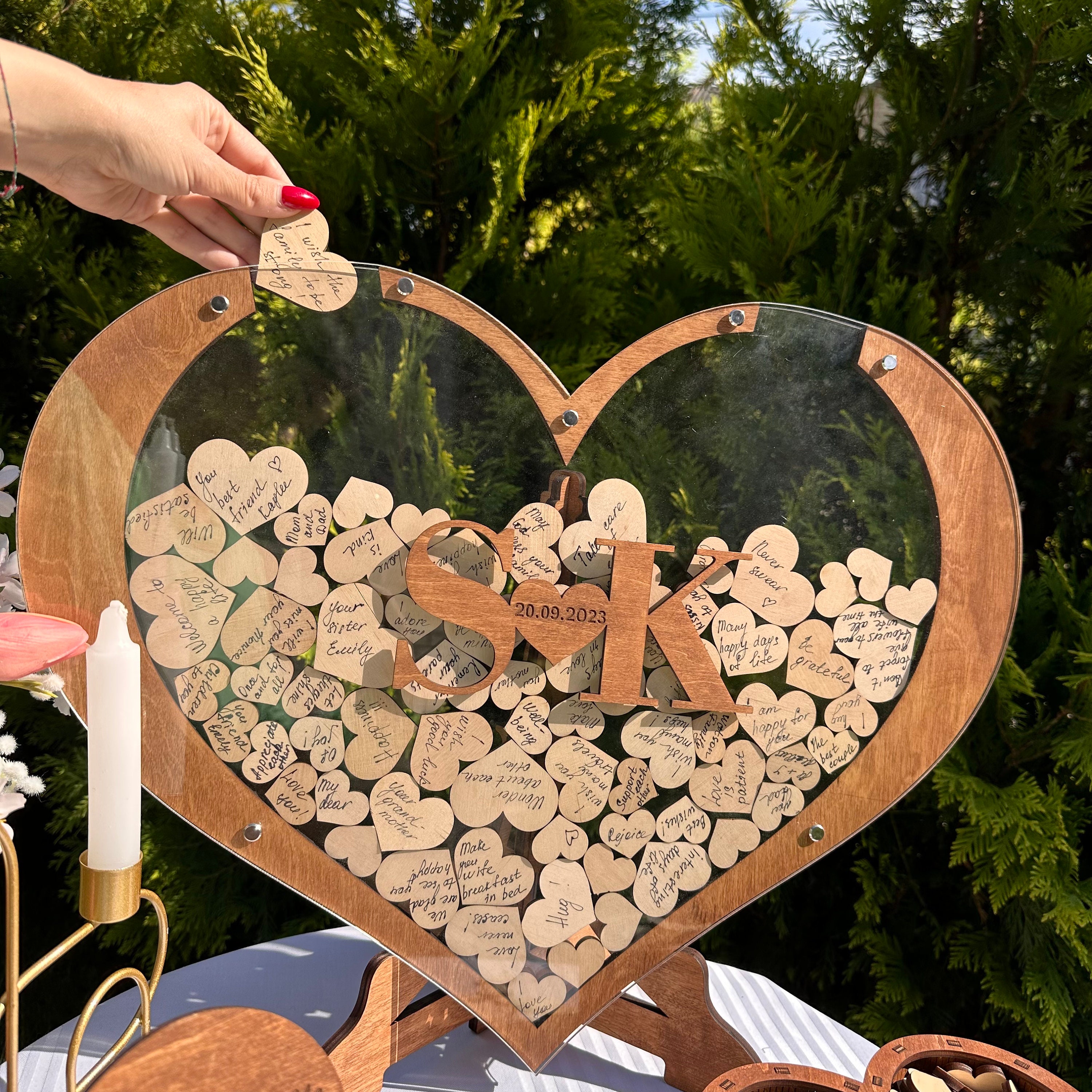 Rustic Wooden Guest Book