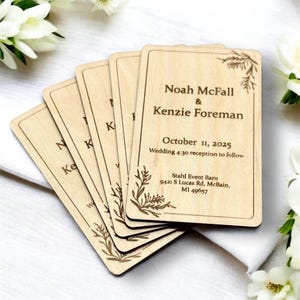 Wooden invitation, Wedding invitations set, Rustic wooden wedding invites, Personalized wooden invites, Boho wedding invitation card