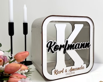 Card Box for Wedding, Personalized Wedding Card Box, Wooden Box, Wedding Decorations, Rustic Wedding Decor, Custom Memory Box, Keepsake Box