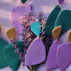 Daydreamers: Lightweight, Polymer Clay, Abstract, Statement Earrings