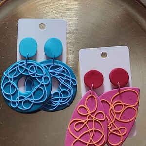 Creative Chaos: Abstract Statement Earrings