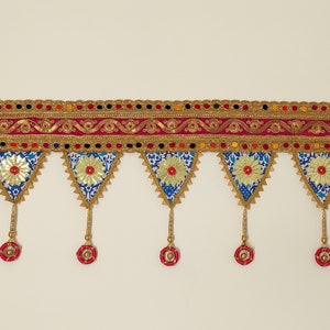 Home Decorative Windoe valance, Door hanging, colorful toran, Boho Bunting handmade door valance, hippie wall hanging, decor Door Toran