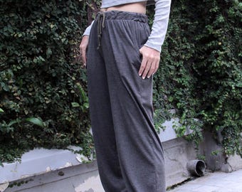 Yoga Pants Women // Joggers Women W Pockets // Plain Sport Pants // Bloomers Pants // Jersey Cotton Joggers // Comfortable & Soft Trousers