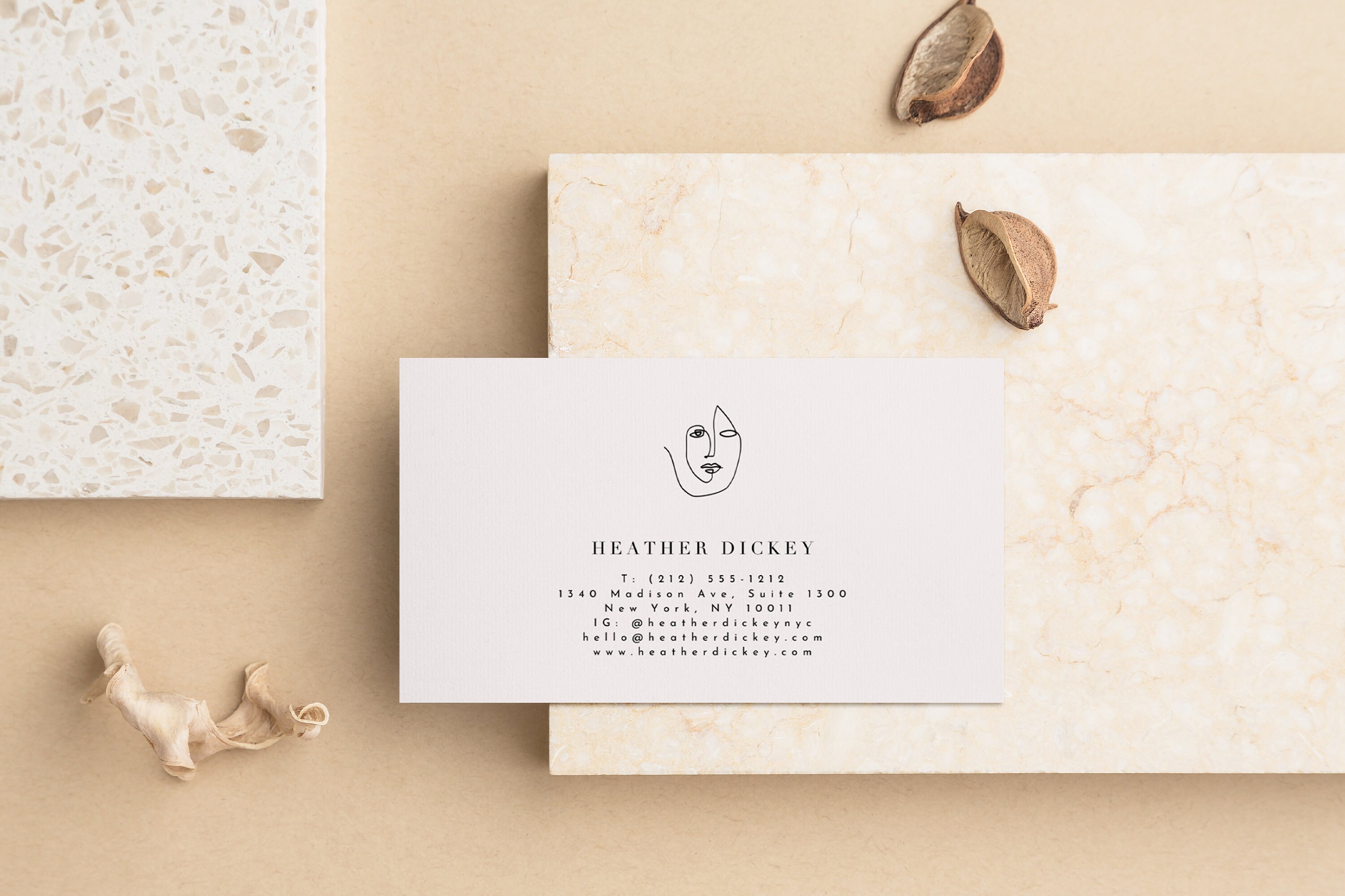 Editable Canva Business Card Template Stylist Business Card Etsy