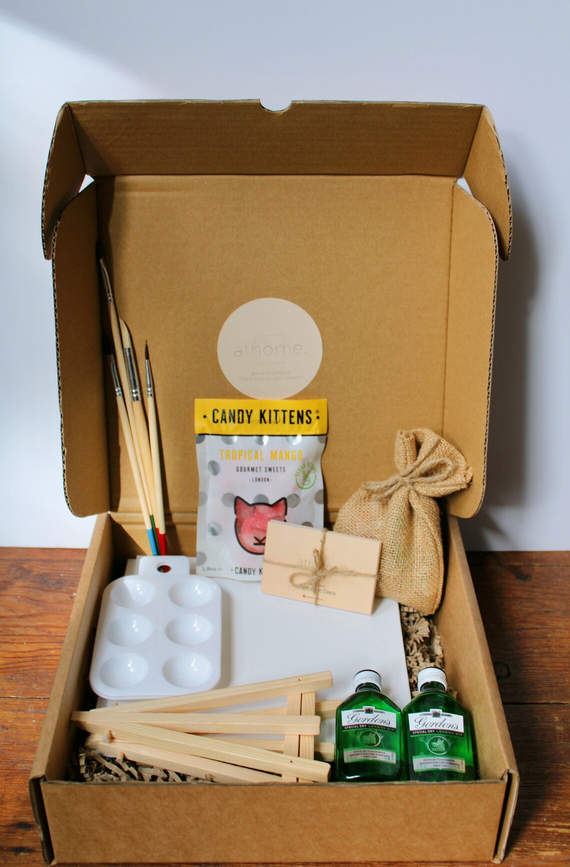 Sip n' Paint athome. Experience Box Date Night Girls Etsy