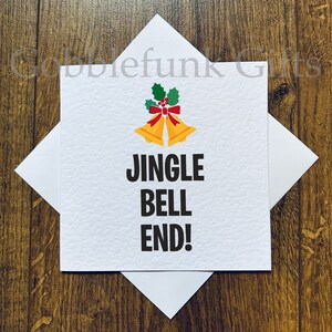 Jingle Bell End - Weihnachtskarte - Scherz-Weihnachtskarte - Schimpf-Weihnachtskarte - Schimpf-Weihnachtskarte