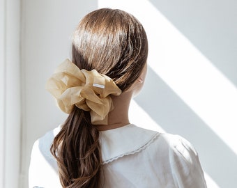 Aurelia Silk Organza Oversized Scrunchie