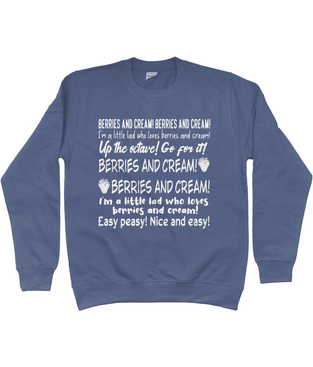 Berries and Cream Design on A Sweatshirt, I'm A Little Lad Sweatshirt