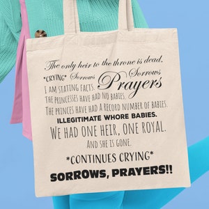 Sorrows, Sorrows, Prayers Tote Bag