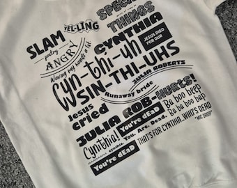 Cynthia Slam Poetry Design, on Sweatshirt, T-Shirt, Tote Bag & Hoodie