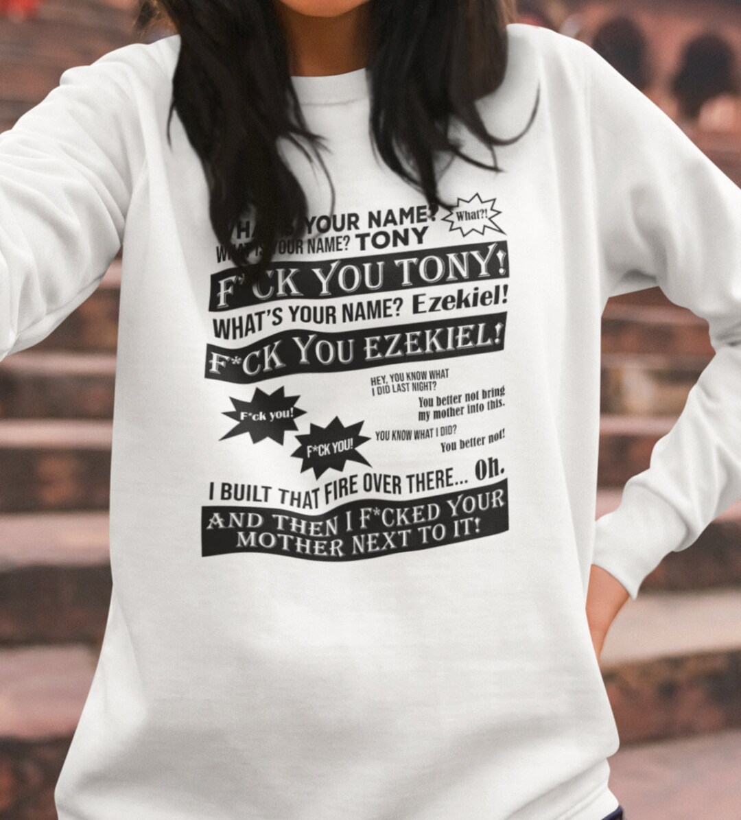 What's Your Name Fuck You Tony Sweatshirt - Etsy