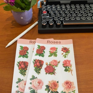 Roses stickers sheets