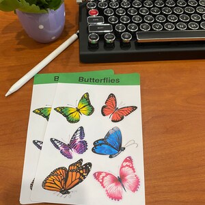 Butterflies stickers sheets