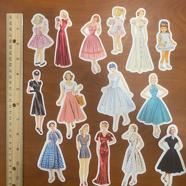 Paper dolls penpals etsy