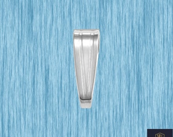1046con25s1 Ribbon End Crimps 30ct Silver Jewelry Connectors 25mm x 8mm x 5mm
