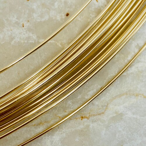 26 Gauge Half Hard Round 14k Gold Filled Wire - 3 Metres