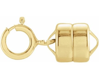 14K Rose, Yellow, White Gold or Sterling Silver 2-part Double