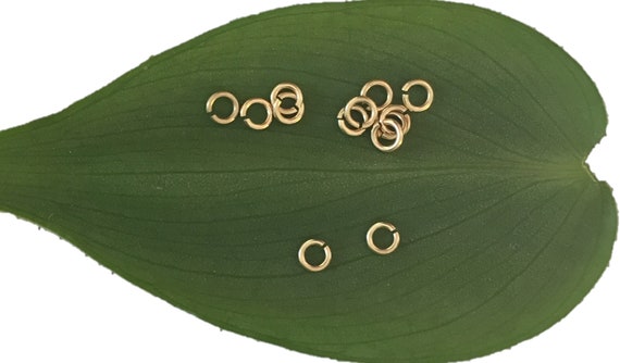 14k Solid Gold 3mm Open Jump Ring/14kYellow Gold/ 14k White Gold/Connecting Ring/22 Gauge/ Round Jump Ring