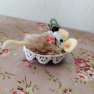 Walnut Mouse Christmas Ornament, Tree Decoration