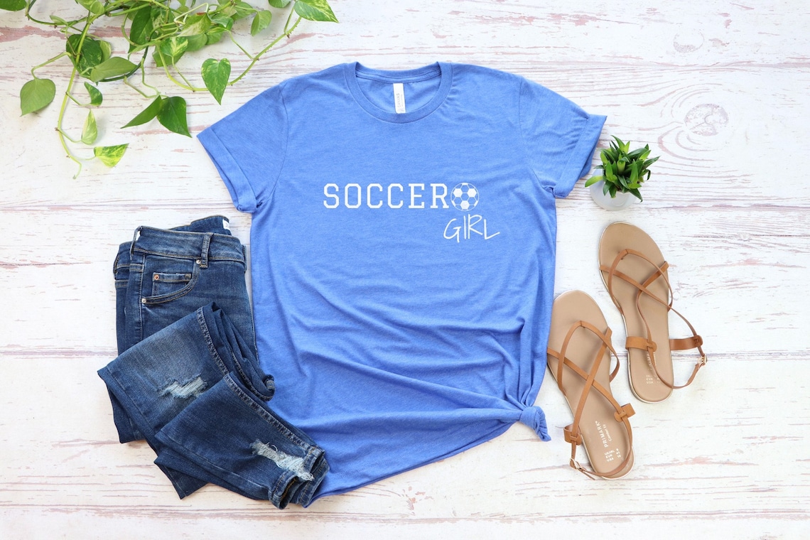 Soccer Girl Shirt Girls Soccer Shirt Soccer Ball Shirt Etsy