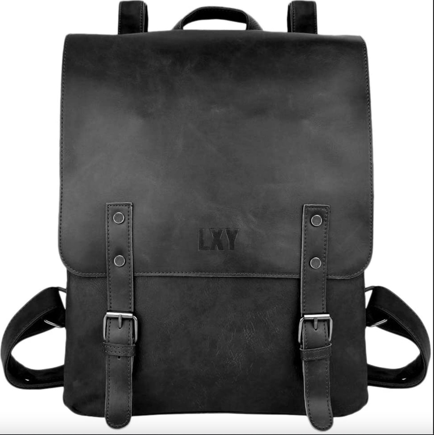 Vegan Leather Backpack Vintage Laptop Bookbag for Women Etsy