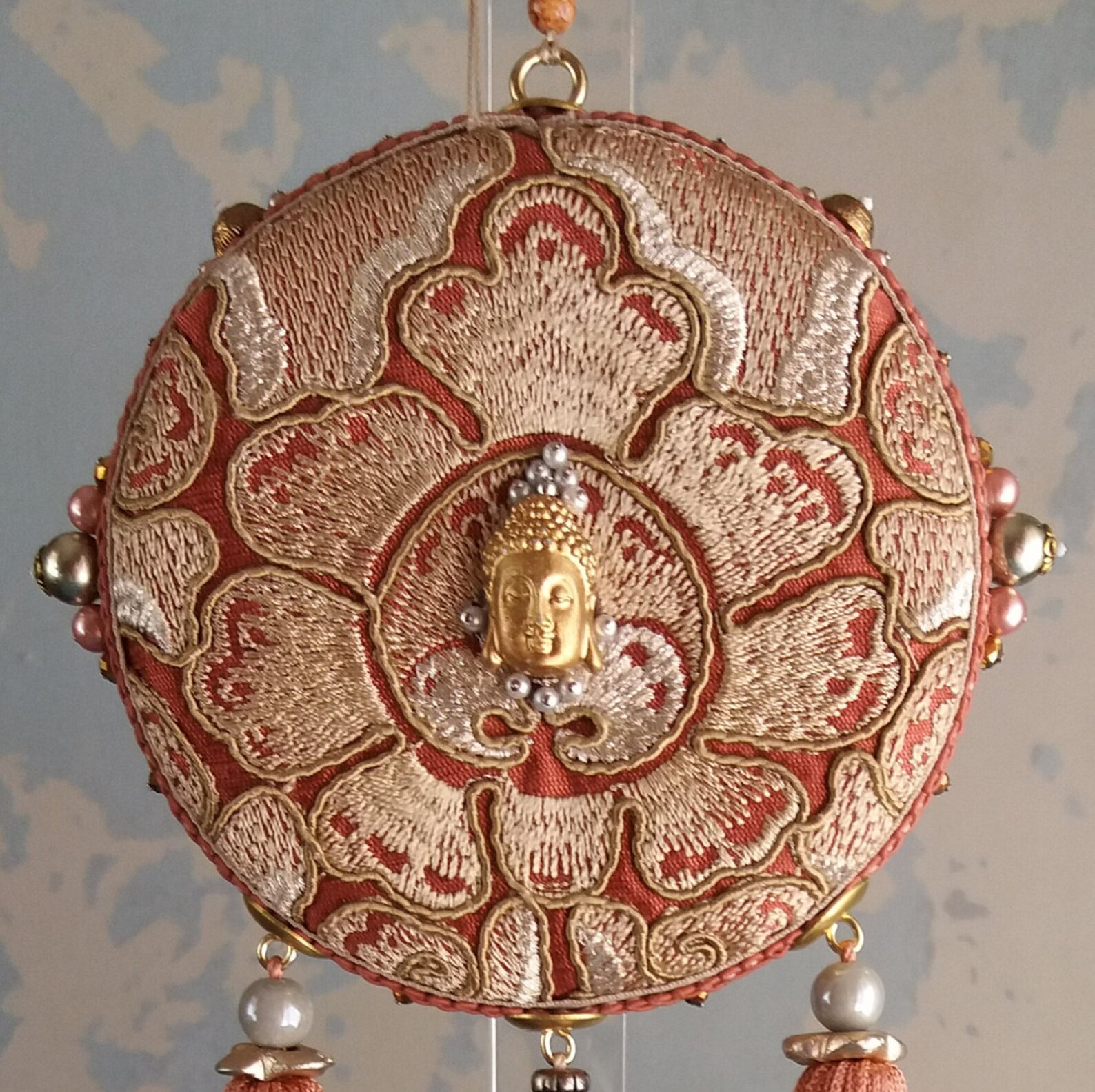 Unique Embroidered Wall Hanging Ornament Protection Etsy