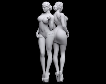1:6 Woman Female Lady Girl Model Young Legs High Heels Sexy Short Skirt Dress Figure Standing Sculpture Ornament