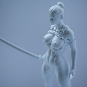 1:6 Female Samurai With Two Swords Girl Body Bodybuilding Muscle Strong Warrior Katana Double Strap High Heels