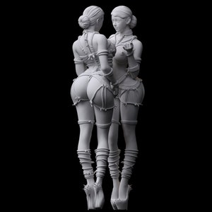 1:6 femme femme dame fille modèle jeunes jambes talons hauts Sexy lié Bondage corde Art attaché reliure debout Sculpture ornement