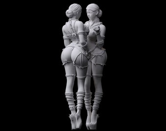 1:6 Woman Female Lady Girl Model Young Legs High Heels Sexy Bound Bondage Rope Art Tied Binding Standing Sculpture Ornament