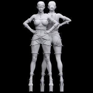 1:6 Woman Female Lady Girl Model Young Legs High Heels Sexy Bound Bondage Rope Art Tied Binding Standing Sculpture Ornament