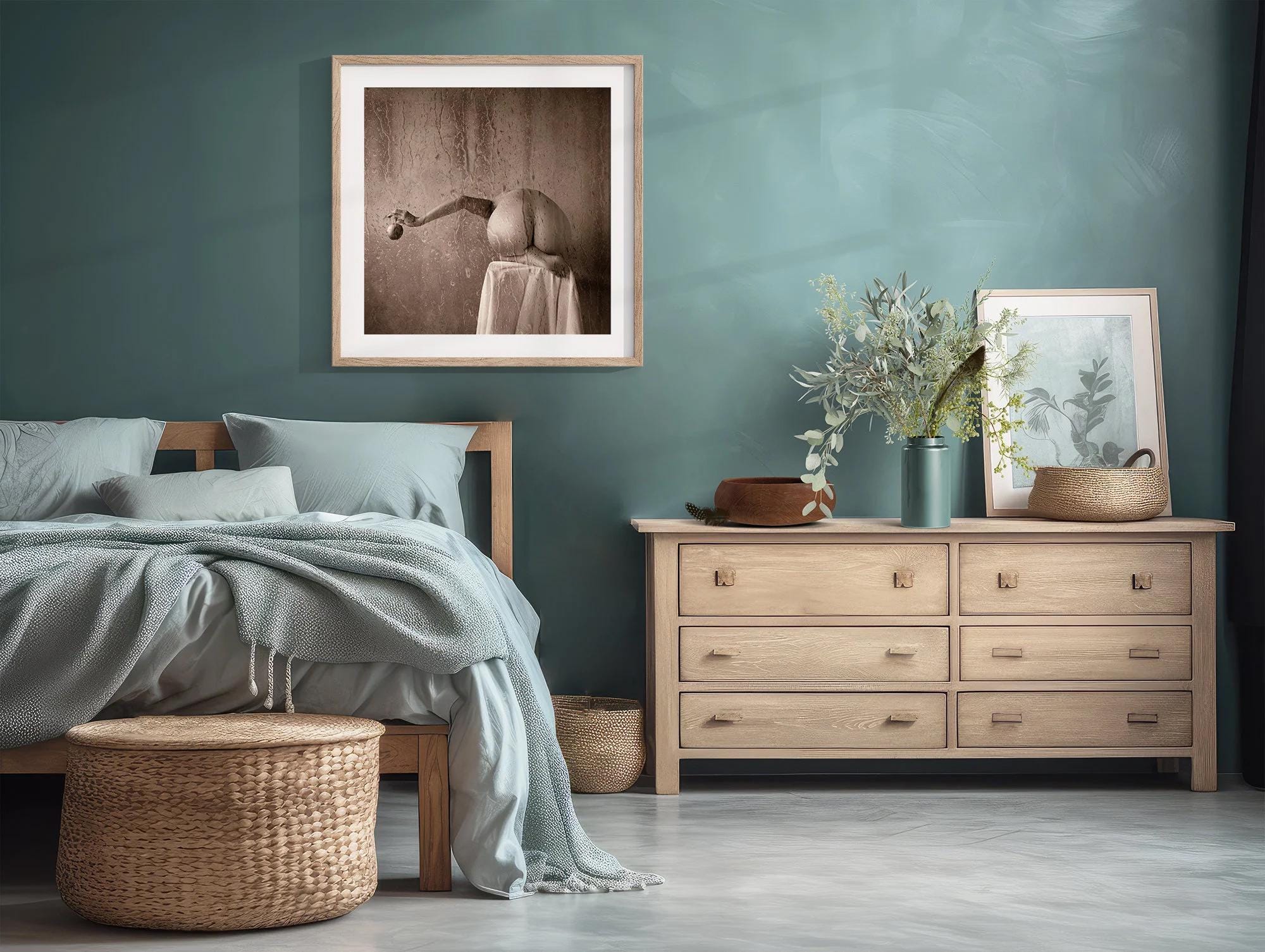 Water Blossom | Tasteful Nude Photo | Butt Art Print | Naked Women Butt Art | Naked Woman Art